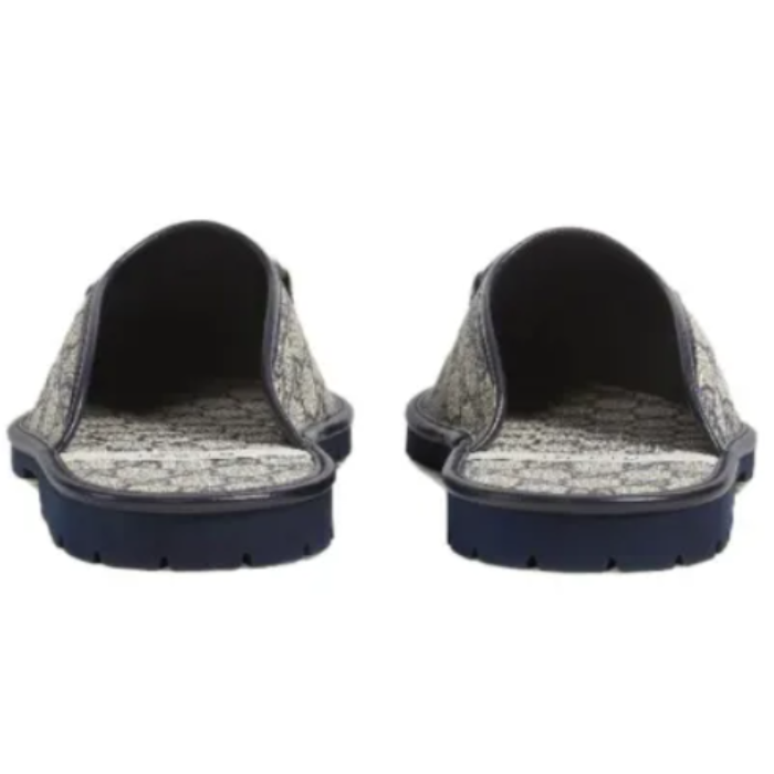 Gucci GG Horsebit Slipper 'Beige/Blue'